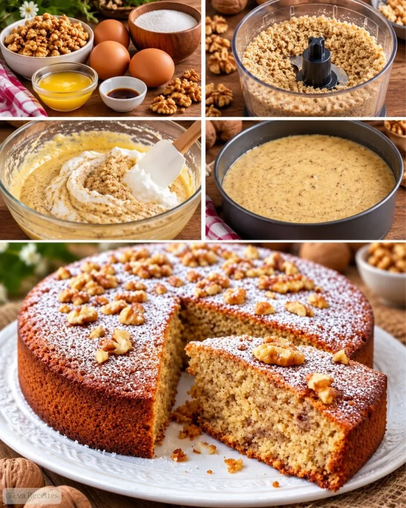 Gâteau aux Noix Facile – Moelleux 