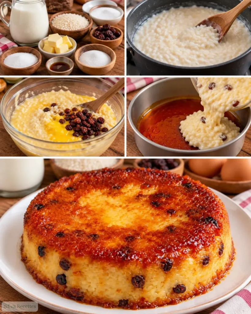 Gâteau de riz au caramel maison facile