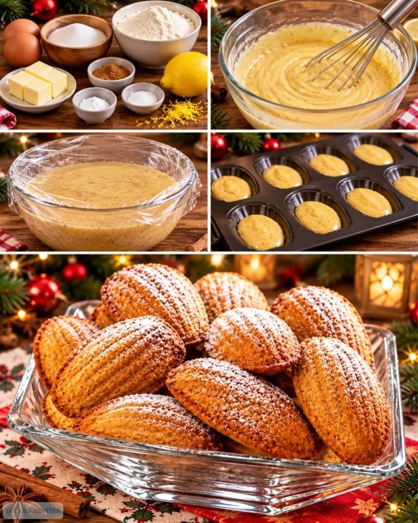 Madeleines aux épices de Noël maison