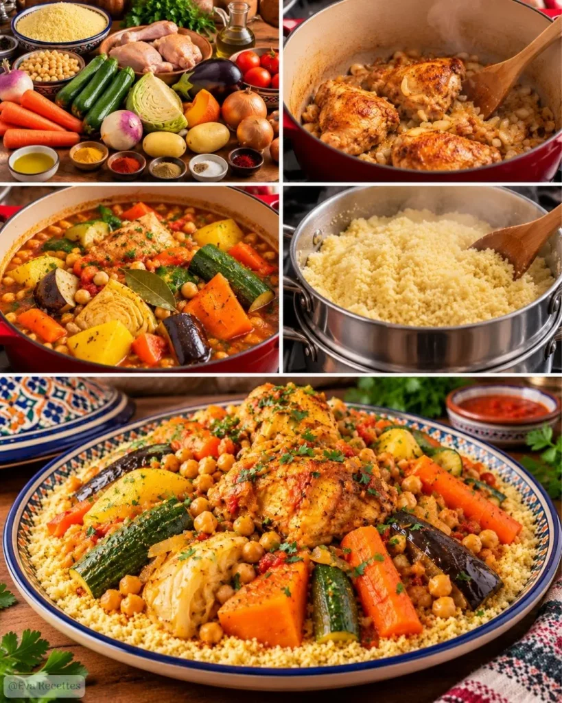 Recette Couscous marocain aux 7 légumes