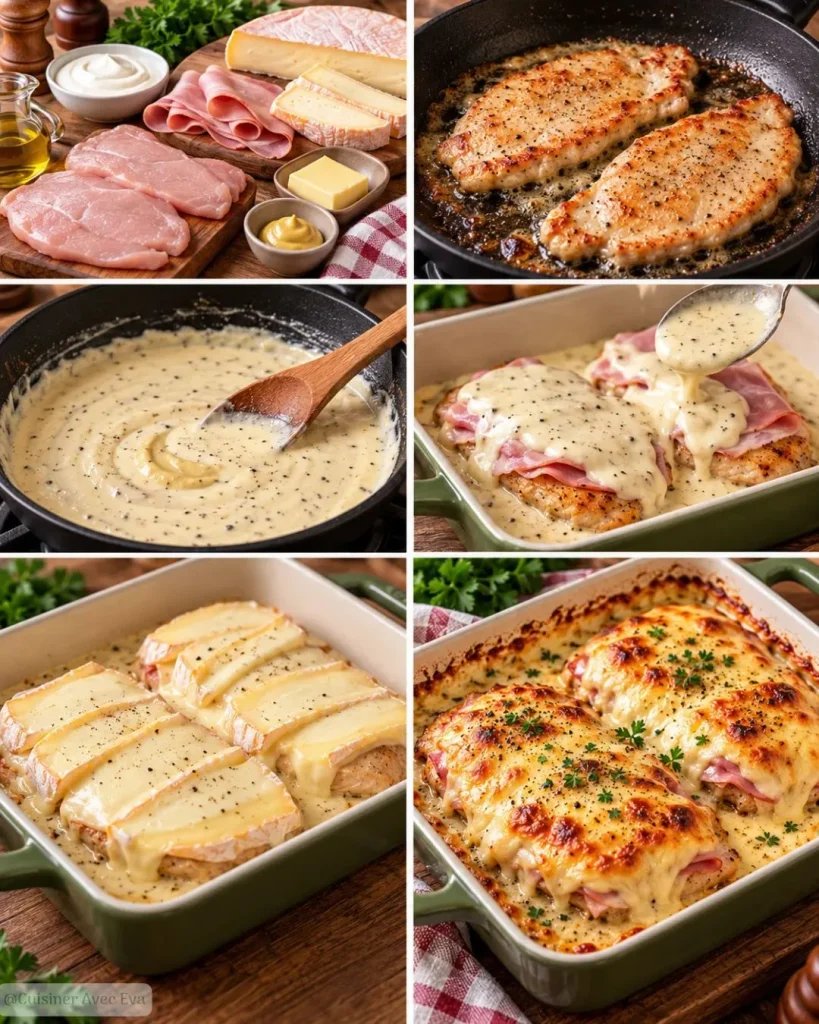 Recette du Escalopes savoyardes gratinées au reblochon