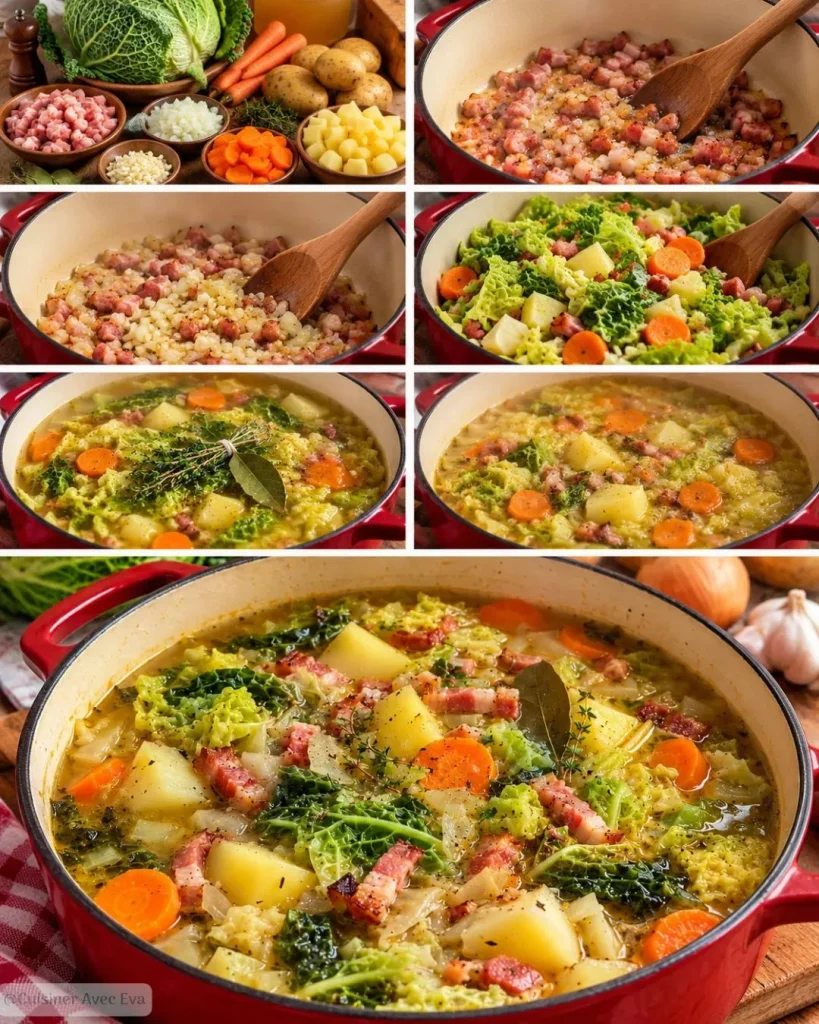 Soupe aux choux traditionnelle