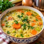 Soupe maison aux vermicelles