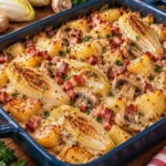 poêlée de pommes de terre, endives et lardons